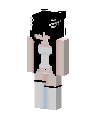 Monochrome Goth skin, 3D preview