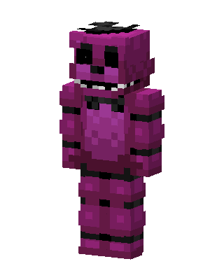 Purple Animatronic Bear skin, 3D preview