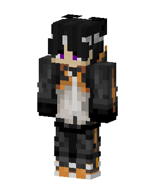 Shadow Hoodie Boy skin, 3D preview