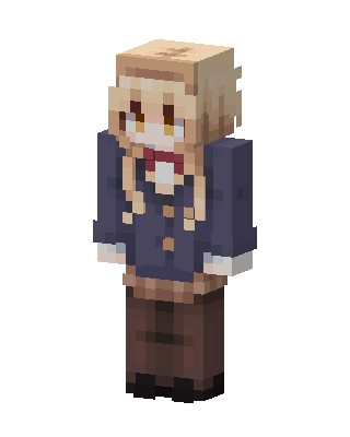 Gray Student Girl Minecraft skin