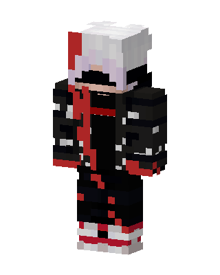 Black Ninja Boy skin, 3D preview