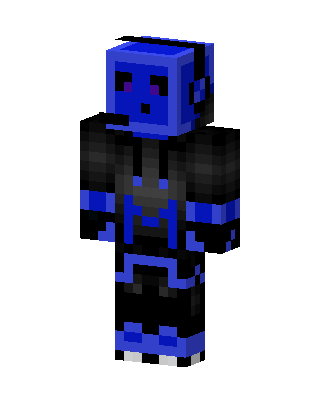 Blue Cyber Slime Minecraft skin