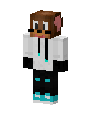 Monkey Hoodie skin, 3D preview
