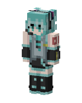 Hatsune Miku Minecraft skin