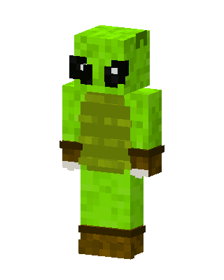 Green Alien skin, 3D preview