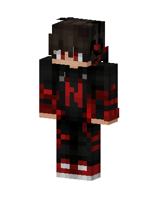 Crimson Hoodie Boy Minecraft skin