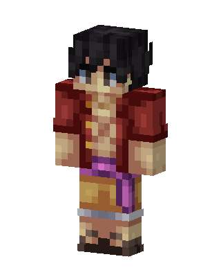 Monkey D. Luffy skin, 3D preview