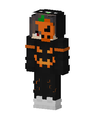 Pumpkin Hoodie Minecraft Halloween skin