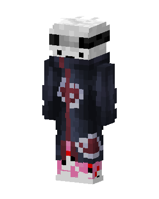Black Anime Girl skin, 3D preview
