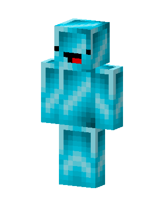 Cyan Mob skin, 3D preview
