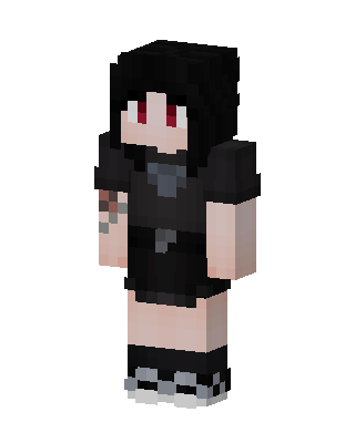 Crimson Eyed Goth Minecraft skin