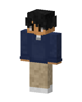 Blue Student Boy Minecraft skin
