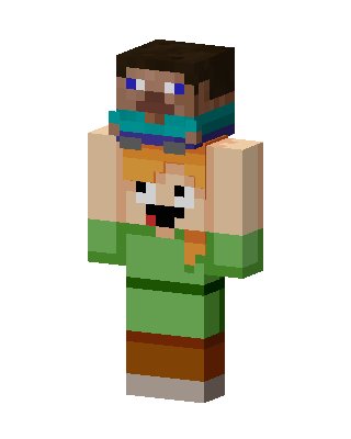 Steve On Alex Minecraft skin