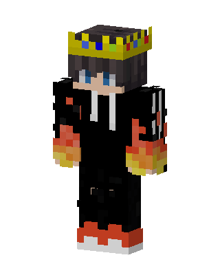 Flame King skin, 3D preview