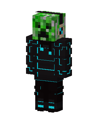 Creeper Tech Armor skin, 3D preview