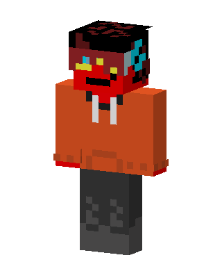Red Oni Hoodie Minecraft skin