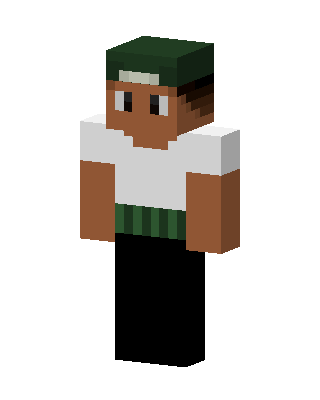 Green Cap Kid skin, 3D preview