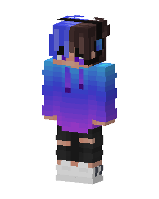 Galaxy Hoodie skin, 3D preview