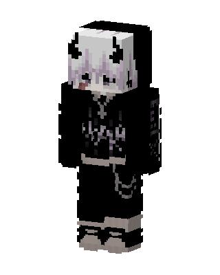 Black Hoodie Girl Minecraft skin