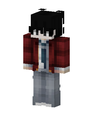 Gray Student Boy Minecraft skin