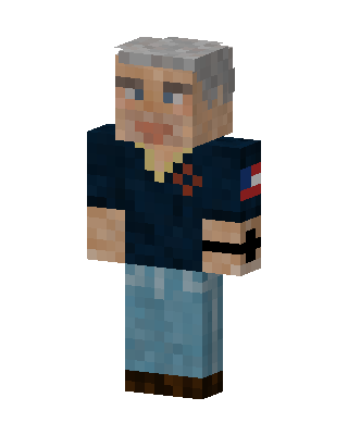 Veteran Grandpa skin, 3D preview