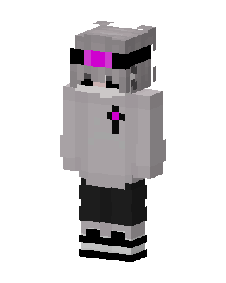 Gray Hoodie Visor skin, 3D preview