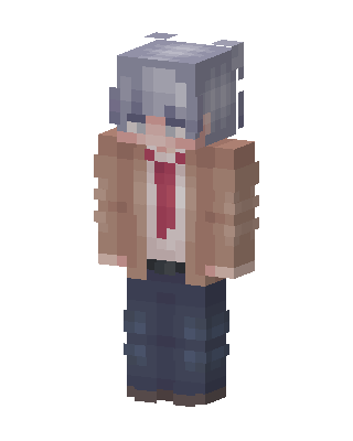 Silver Haired Student skin, 3D preview