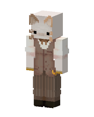 Vested Cat skin, 3D preview