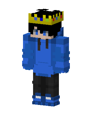 Blue King Minecraft skin