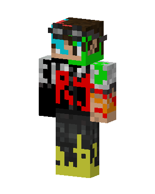 Glitch Flame RJ Minecraft skin