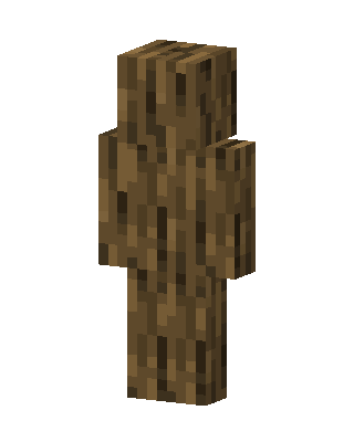 Oak Log skin, 3D preview