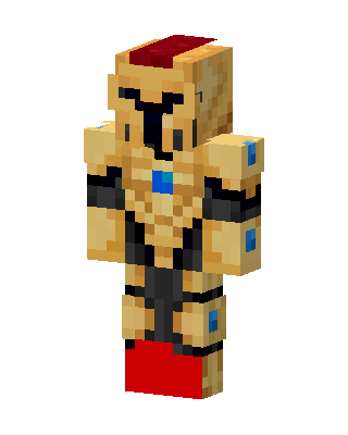 Golden Spartan skin, 3D preview