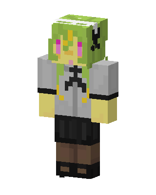 Green Student Girl Minecraft skin