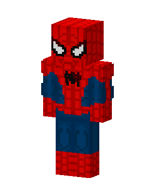Spider-Man skin, 3D preview