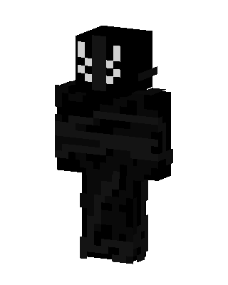 Black Villain Boy skin, 3D preview