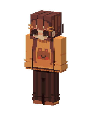 Bear Sweater Girl skin, 3D preview