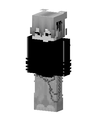 Gray Emo skin, 3D preview