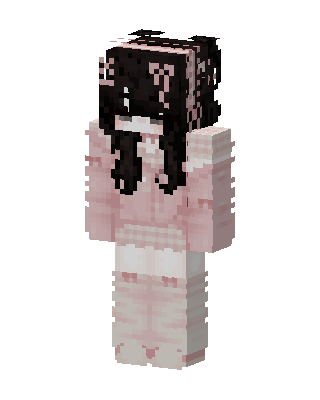 Pink Anime Girl skin, 3D preview