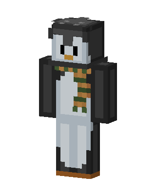Scarf Penguin skin, 3D preview