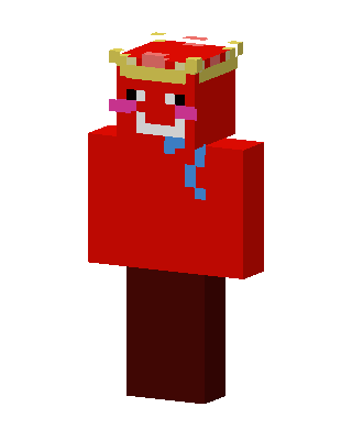 Red Crowned King skin, 3D preview