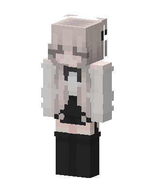 Ashen Bunny Minecraft white skin