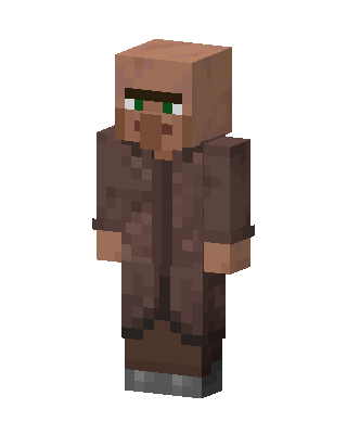 Villager skin, 3D preview
