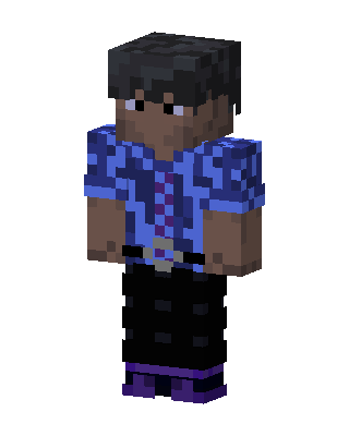 Blue Floral Shirt Minecraft blue skin