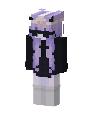 Lavender Goth skin, 3D preview