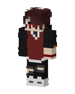 Crimson Hoodie Boy Minecraft skin