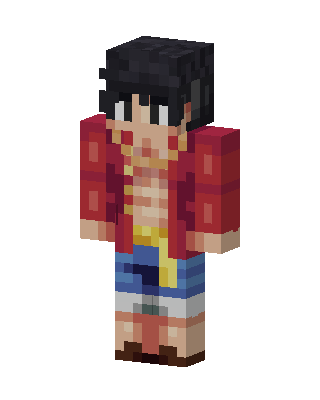 Monkey D. Luffy skin, 3D preview