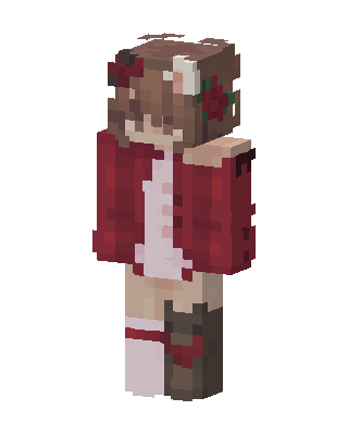 Rose Bear Girl skin, 3D preview