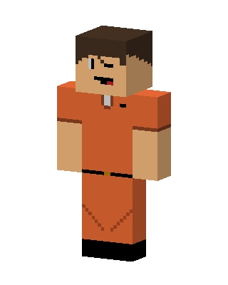 Orange Player Boy skin, 3D preview