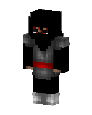 Black Villain Boy skin, 3D preview