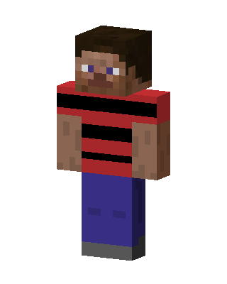 Striped Steve Minecraft skin